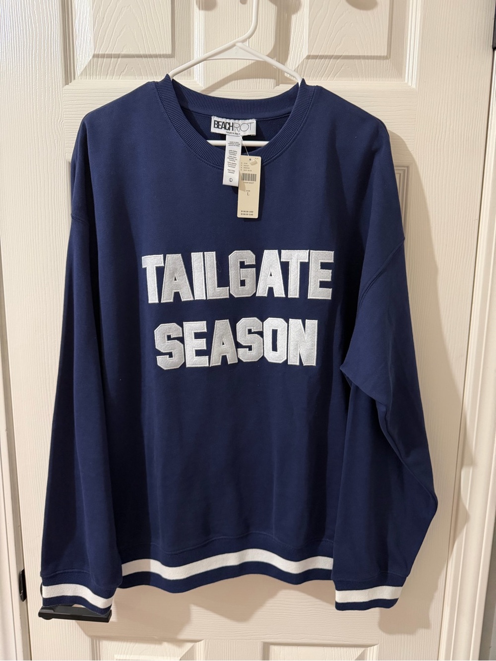 Navy "Tailgate Season" Sweatshirt